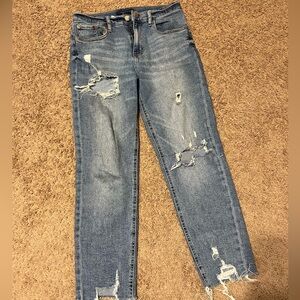 Aeropostale Light Blue Distressed Skinny Jeans